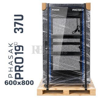 Armario Rack 37U 600x800 | Phasak Pro PHO-6837 19 In